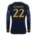 Tanie Strój piłkarski Real Madrid Antonio Rudiger #22 Koszulka Wyjazdowej 2023-24 Długie Rękawy